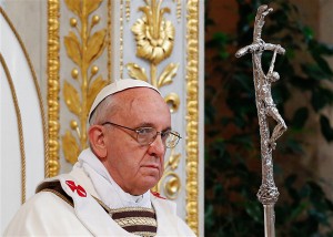 Pope Francis and Crucifix